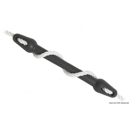 Kompensator 600 mm gummifortøyningsstøtdemper for tau med diameter 20–24 mm – Unimer