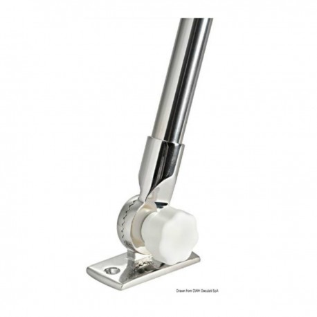 Asta abbattibile in acciaio inox - Compact