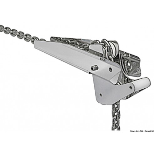 Musone a ribalta Compact in acciaio inox per ancore 15 kg. - Osculati