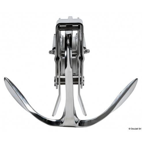Forlengbar vippe-baugrolle Mr. Fantastic i rustfritt stål for 10 kg ankre – Osculati