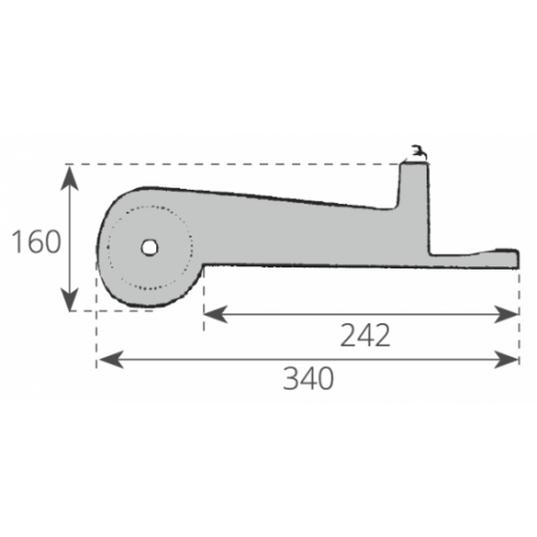 Poteau d'amarrage fixe en acier inoxydable pour ancre de 10 kg avec butée d'ancre