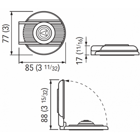 Botón de pie 900DB para descenso - Rápido