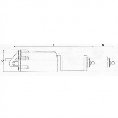AT 309/366 mm actuator. - Uflex
