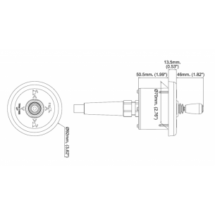 Joystick negro para actuadores MT - Uflex 2