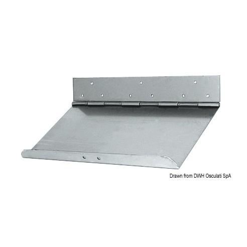 Coppia Tavole flap Bennett in acciaio inox 400 x 230 mm.