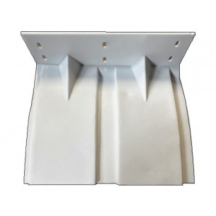 Paar polyethyleen klepborden 255 x 210 mm.