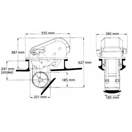 Elica di prua CR70 12 V da 4.8 kW. - Max Power
