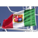 Flagge der italienischen Handelsmarine - billiges Polyestergewebe