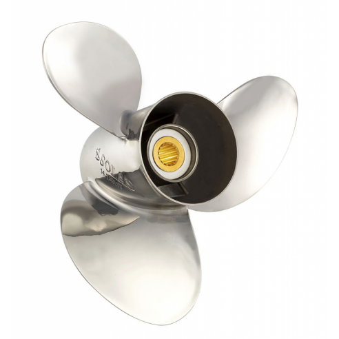 Selva 200 Hp/225 Hp EFI Grey/Fin Whale 4T 3-Blade Steel Propeller 14x19R - Solas