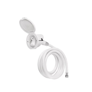 Rund nisje med dusjhode og...