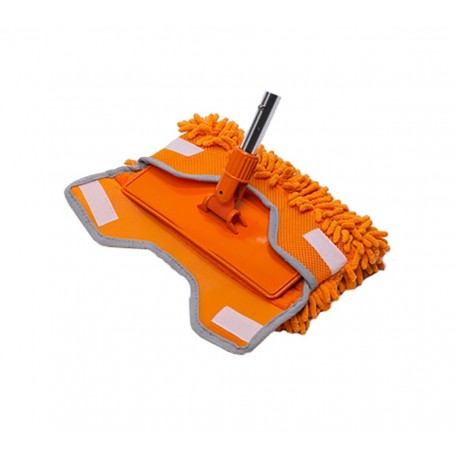 Microfibre pad for cleaning painted surfaces and awnings