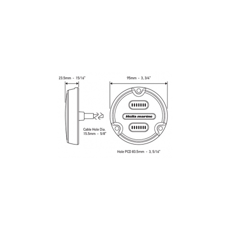 Apelo A1 LED-Unterwasserscheinwerfer - Hella Marine