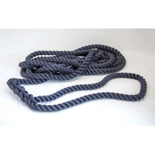 3-strengs Gherlino touw, ø 14 mm, blauw, van polyester met lussplits - Plam