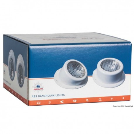 Faro da plancetta in ABS bianco completamente stagno