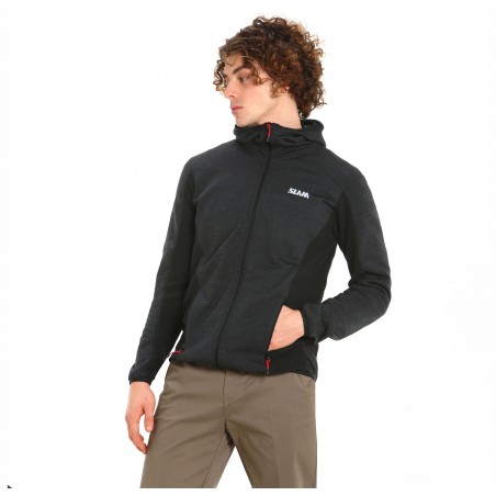 Act Hooded Power Fleece grafiet sweatshirt - Slam