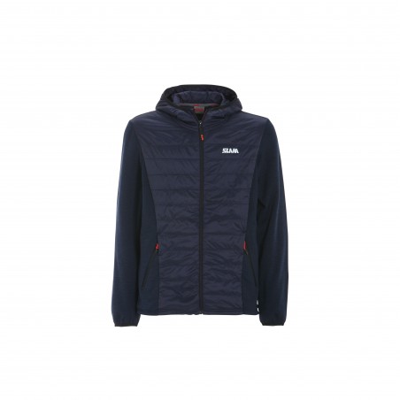 Act Hybrid Fleece mörkblå tröja - Slam
