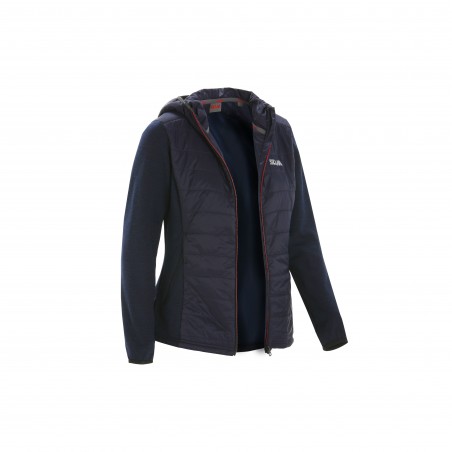 Felpa da donna Act Hybrid Fleece dark navy - Slam