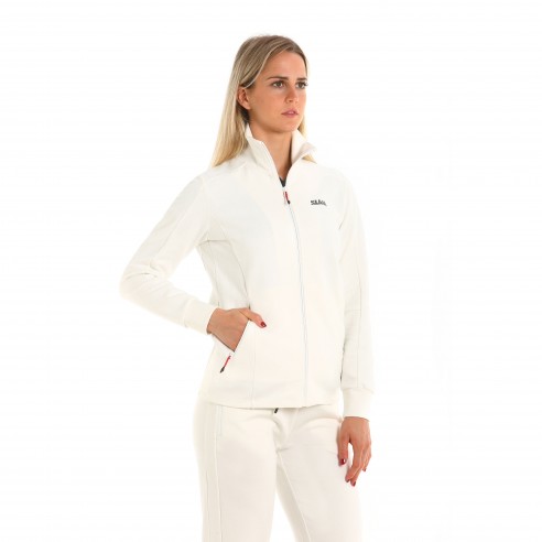 Damen Sweatshirt Deck Fz off white -...