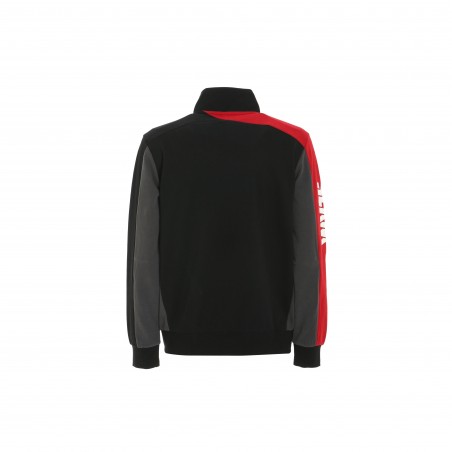Sweatshirt Deck Fz noir/rouge/gris - Slam