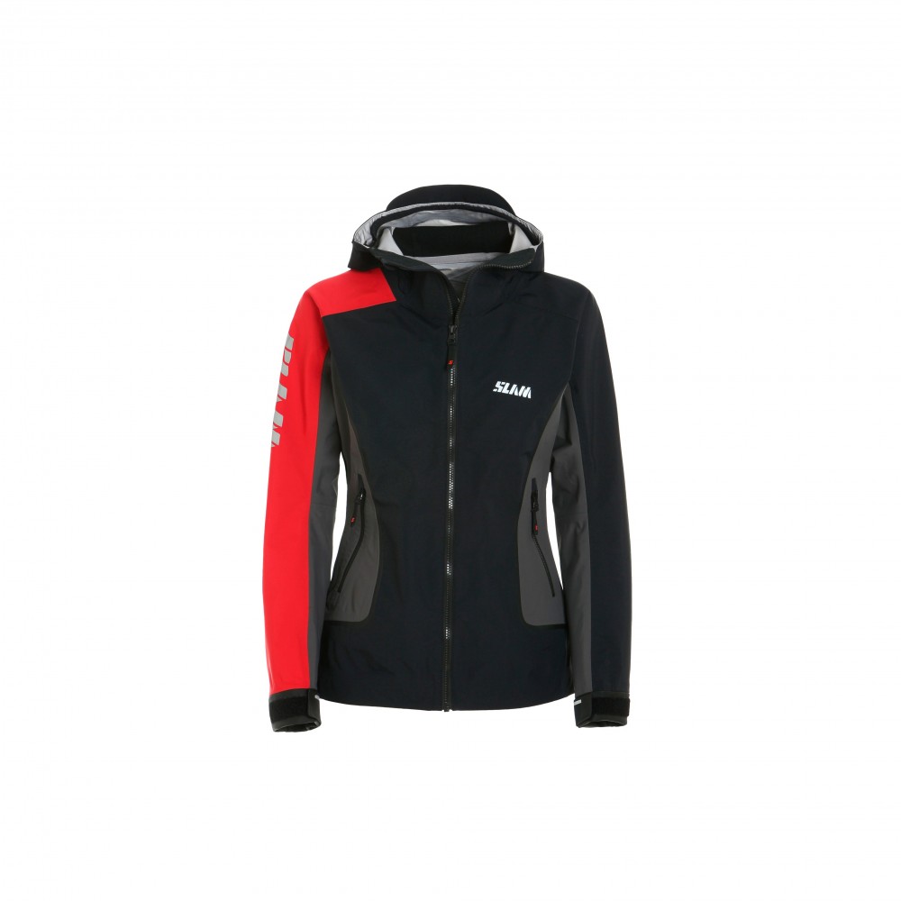 Giacca cerata da donna Pro Racing black red grey Slam Taglia L