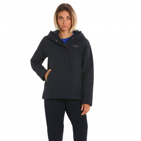 Chaqueta Act Hooded Ins azul marino oscuro para mujer - Slam