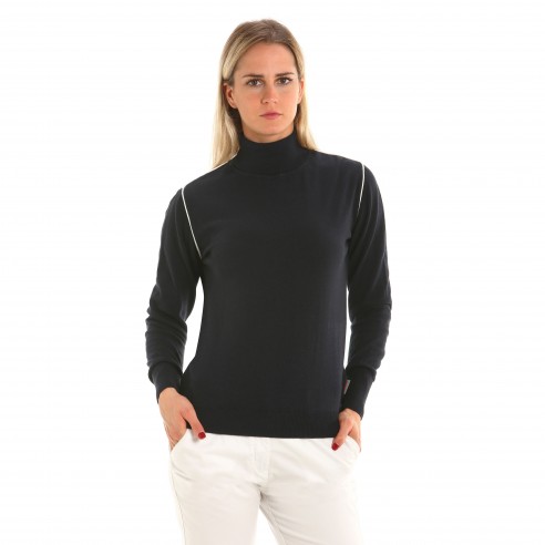 Pull à col roulé Indra pour femme...