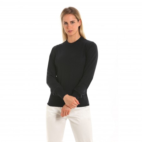 Yonne Dames Crew Neck Trui in Donkerblauw - Slam