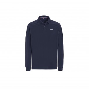 Polo Deck Ls dark navy - Slam