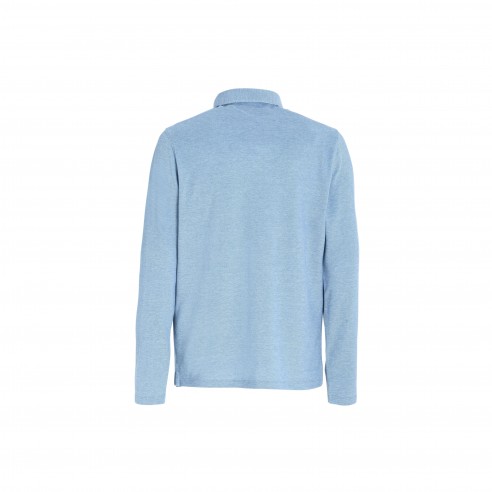 Polo bleu clair Heba Ls - Slam
