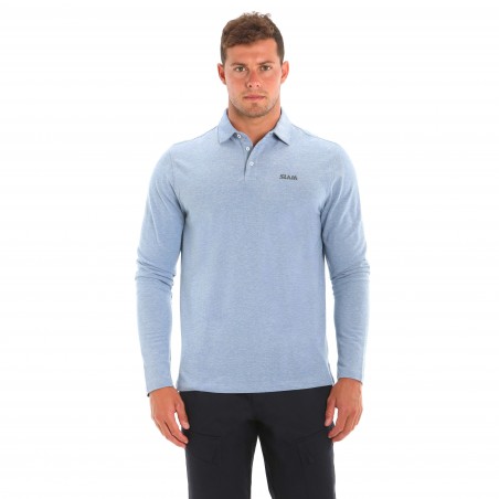 Heba Ls polo azul claro - Slam
