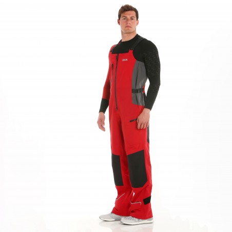 Pro Coastal red/black/grey waxed dungarees - Slam