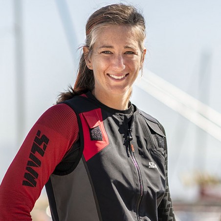 Women's Pro Racing Long John schwarz/rot/grau - Slam