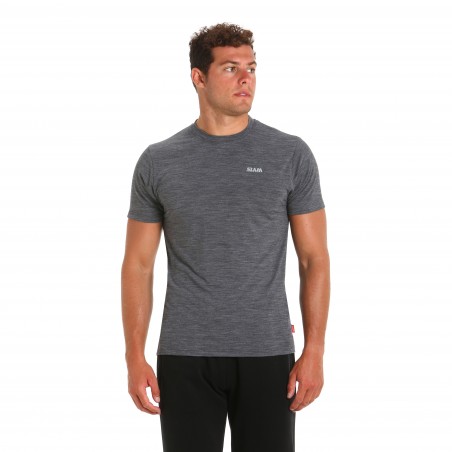 T-Shirt Merino graphite - Slam