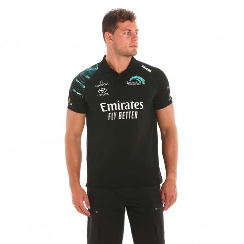 ETNZ Deck SS black polo shirt - Slam