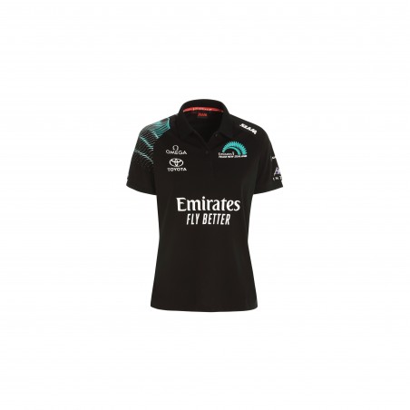 Women's ETNZ Deck SS black polo shirt - Slam