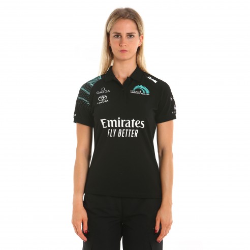 Polo de mujer ETNZ Deck SS negro - Slam