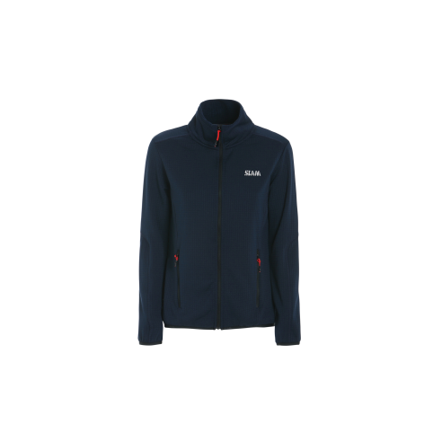 Felpa da donna Act Grid Fleece dark navy - Slam