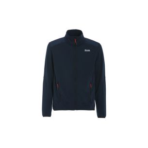 Act Grid Fleece mørk marineblå genser - Slam