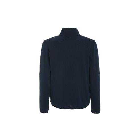 Act Grid Fleece mørk marineblå genser - Slam