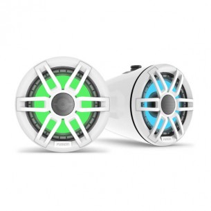 Haut-parleurs Fusion XS Sport RGB blancs pour tour de wakeboard marin