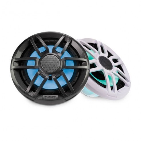 Altoparlanti marini full-range serie XS Sport RGB da 200 W bianchi/neri - Fusion