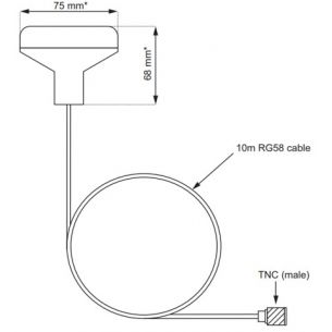 GA200 passiv GPS-antenn - Raymarine 2