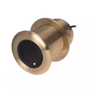 Transductor de profundidad/temperatura pasante Raymarine B75M, bronce, 600 W, baja inclinación, 16-24 °C