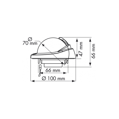 Plastimo Offshore 75 Black Compasses - recessed for horizontal planes