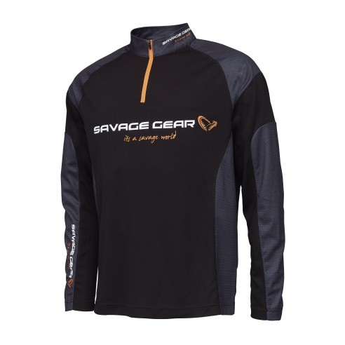 Maglia Tournament Gear Shirt 1/2 Zip - Savage Gear