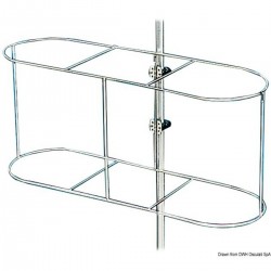 Hållare för skärm av rostfritt ståltråd