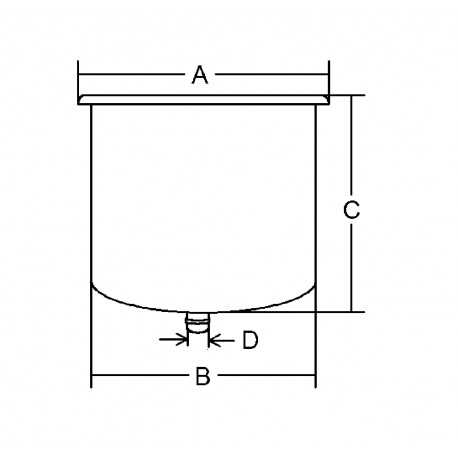Versenkter Becher- und Dosenhalter aus Kunststoff