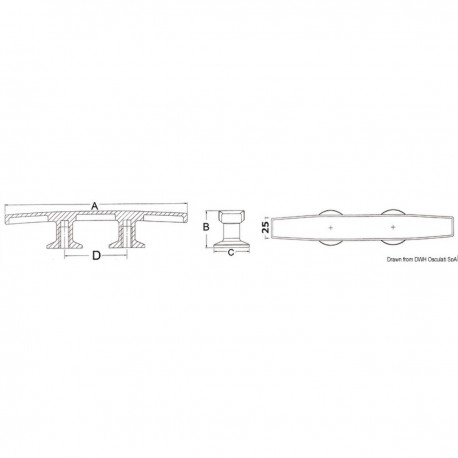 Bolardo de acero inoxidable AISI 316 - Skandy
