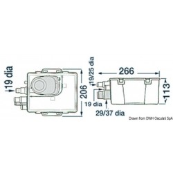 Abwassersammelbecken mit automatischer Pumpe - Attwood 2
