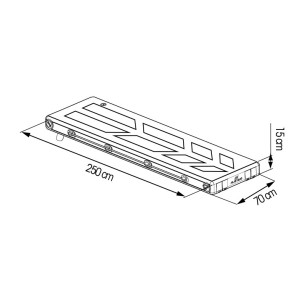 Passerelle flottante fixe Plastimo 250 cm 2